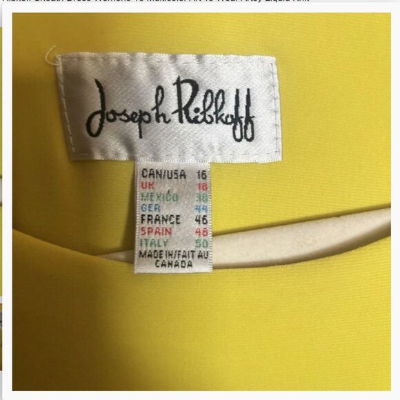 Joseph Ribkoff Color Block Print Sleeveless Shift Dress - LNC - Picture 6 of 6